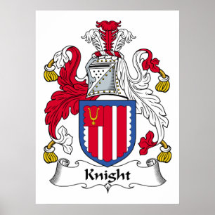 Póster Knight Family Crest