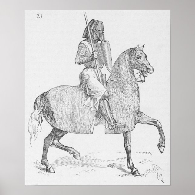 Póster Knight medieval (Frente)