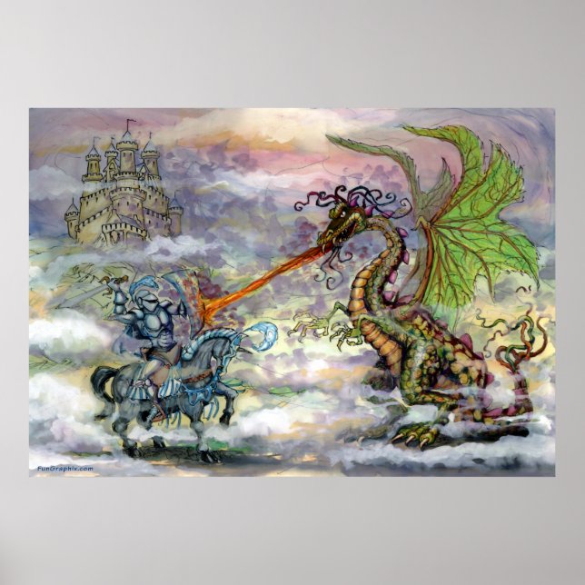 Póster Knight n Dragon (Frente)