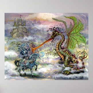 Póster Knight n Dragon