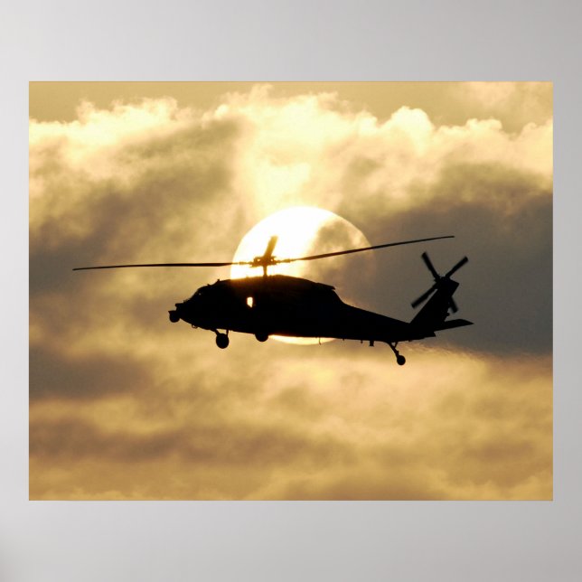 Póster Knighthawk del MH-60 (Frente)
