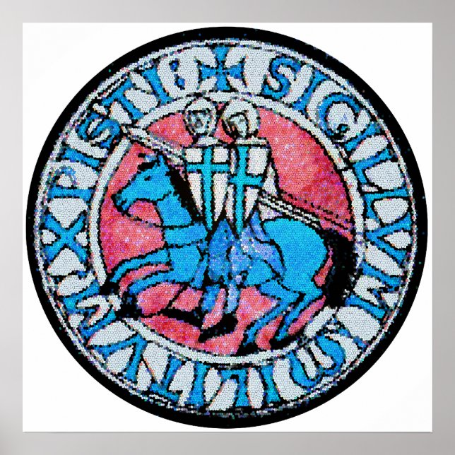 Póster Knights Templar Seal (Frente)