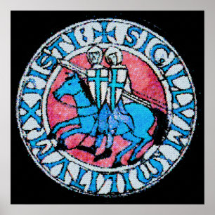 Póster Knights Templar Seal