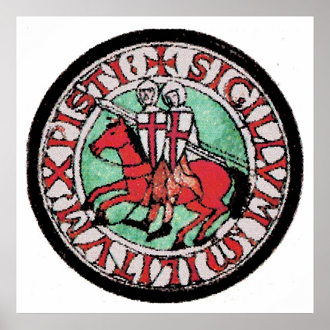 Póster Knights Templar Seal (Frente)