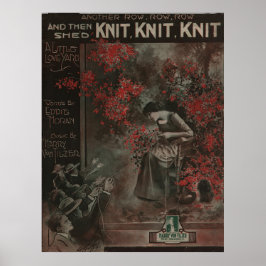 Póster "Knit Knit Knit Knit Knit Knit" De 1917