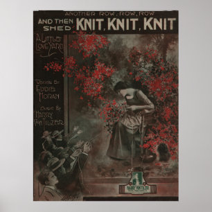 Póster "Knit Knit Knit Knit Knit Knit" De 1917