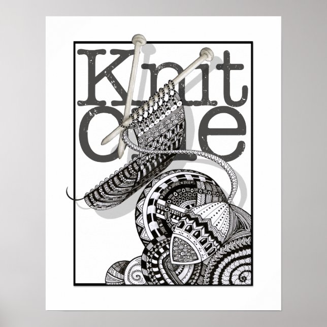Póster Knit One Doodle Art (Frente)