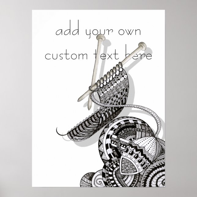 Póster Knit One Doodle Art (Frente)