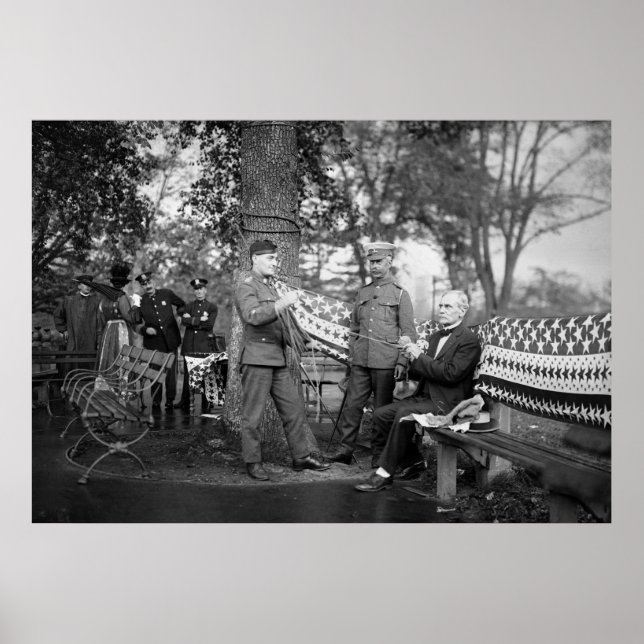 Póster Knitting patriótico WW1, años 1910 (Frente)