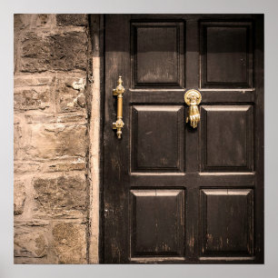 Póster Knock y se abrirá