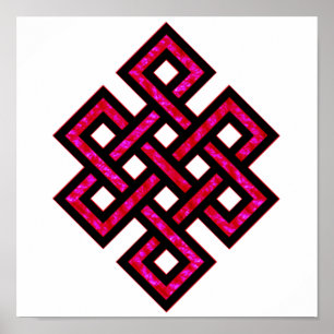 Póster Knot Celtic 10 Red