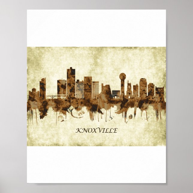 Póster Knoxville Tennessee City (Frente)