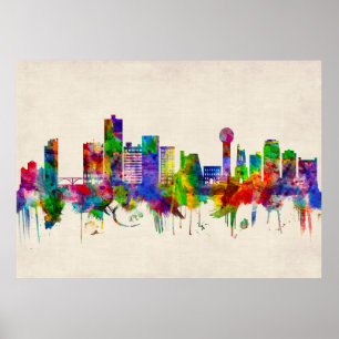 Póster Knoxville Tennessee Skyline