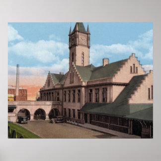 Póster Knoxville Tennessee Southern Railtrain Depot