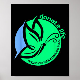 Póster Kns trasplantar el engranaje Donación de órganos u