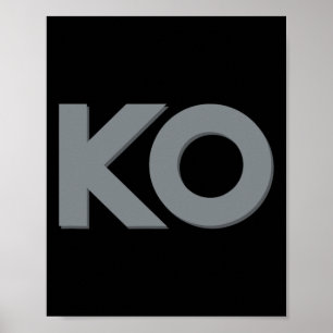 Póster Ko Gracioso ya basta de boxeo