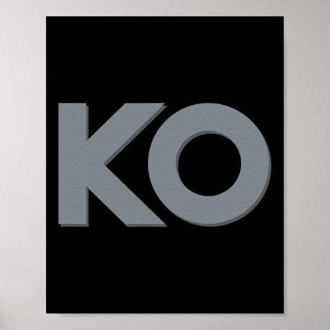 Póster Ko Gracioso ya basta de boxeo (Frente)