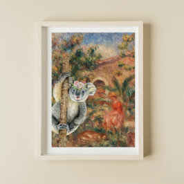 Póster Koala and Renoir's Farmhouse