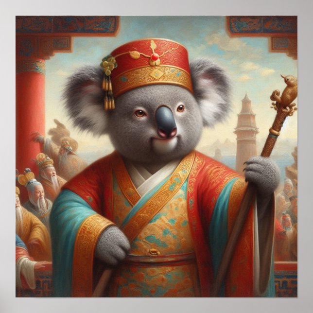 Póster Koala Antigua China (Frente)