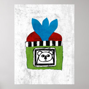 Póster Koala en casa Poster Wall Art