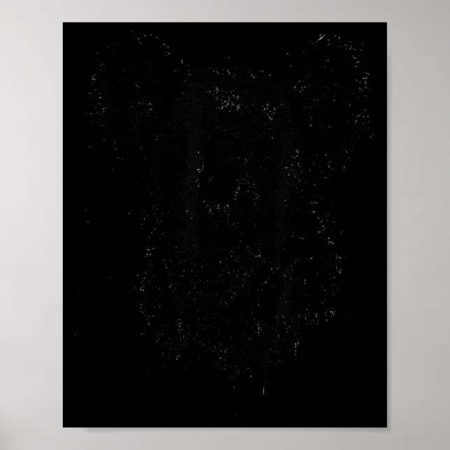 Póster Koala Ink Art Australian Wildlife Rtrait Nge Koala (Frente)