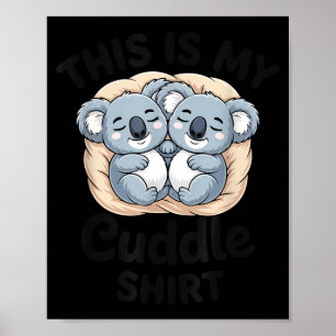 Póster Koalas Lindos Acurrucan Amante De Los Animales Est