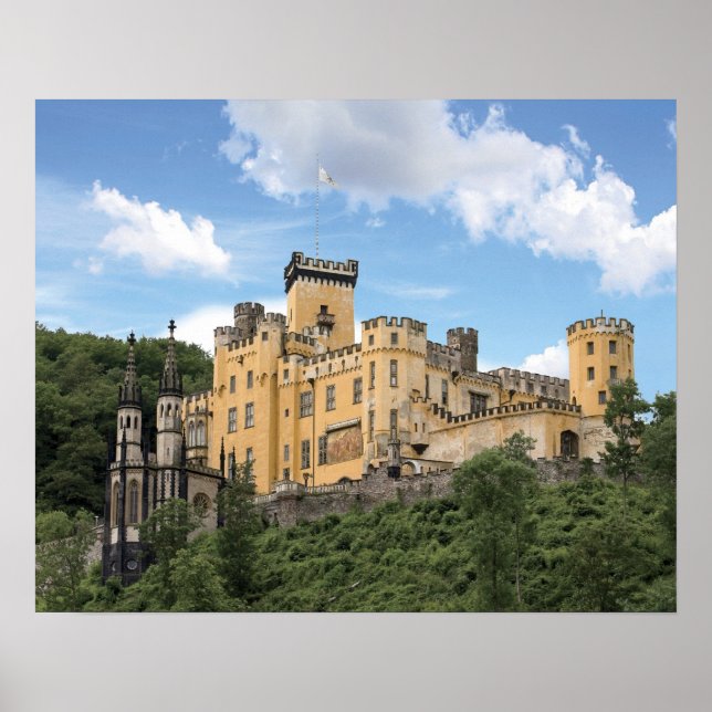 Póster Koblenz, Alemania, castillo de Stolzenfels, Schlos (Frente)