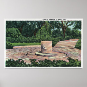 Póster Kodak parquea la vista del monumento de Eastman
