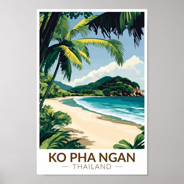 Póster Koh Pha Ngan Tailandia Viaje a la intemperie (Frente)