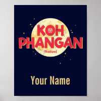 Koh Phangan con la isla de la cosecha lunar Tailan