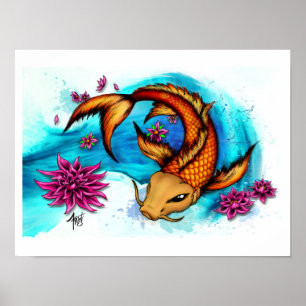 Póster Koi