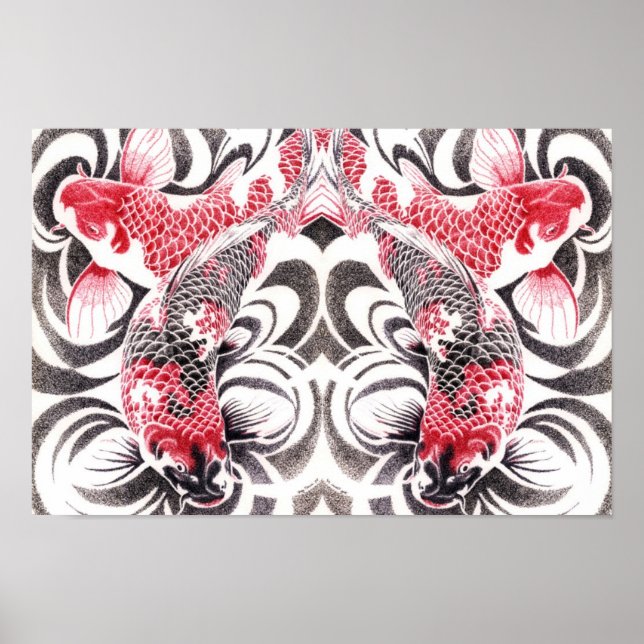 Póster koi02poster16.5by11espejo2 (Frente)