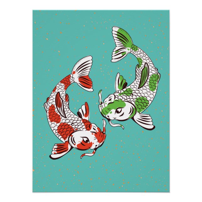 Póster Koi Carp (Anverso)