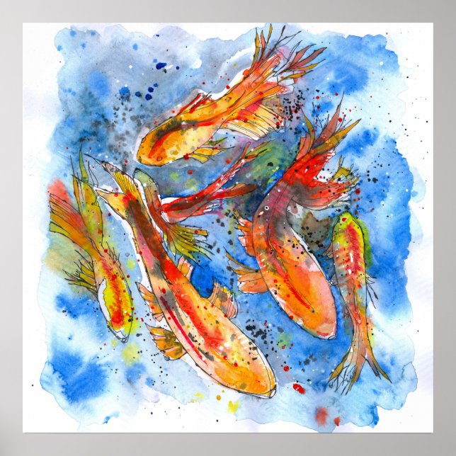 Póster Koi Dreaming (Frente)