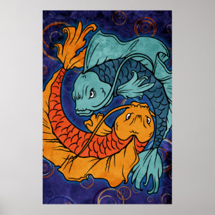 Póster Koi Fish