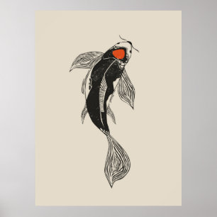Póster Koi Fish