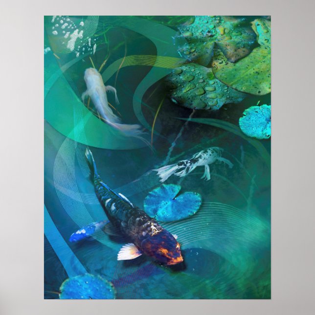 Póster Koi Fish JOY DE KOI (Frente)