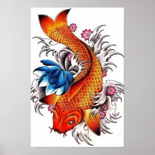 Póster Koi Fish Poster