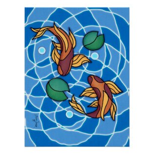 Póster Koi Pond