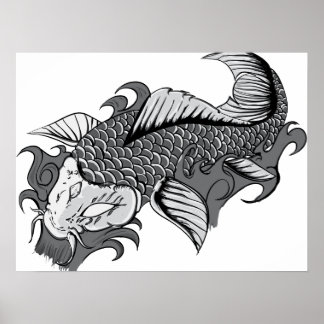 Póster Koi Tattoo - Poster