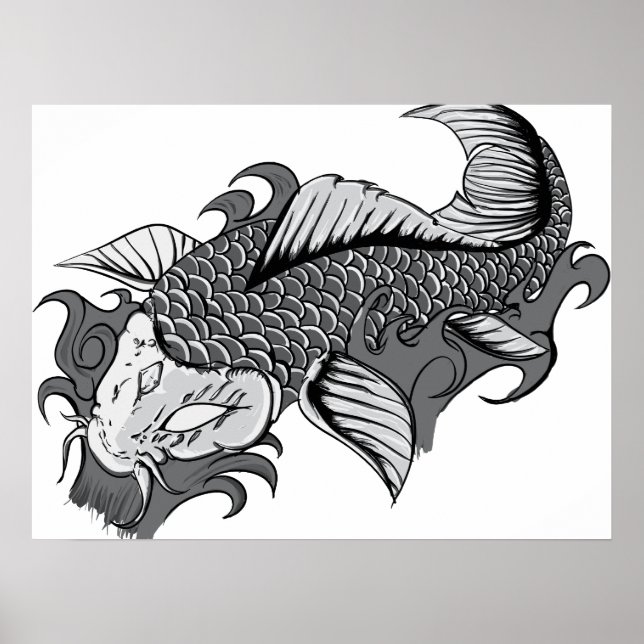 Póster Koi Tattoo - Poster (Frente)