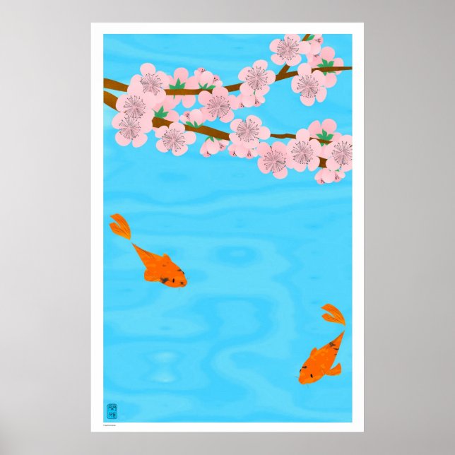 Póster Koi y Sakura (Frente)
