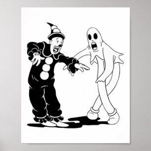 Póster Koko El Payaso Y El Fantasma Bailando