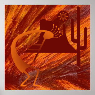 Póster Kokopelli Heat