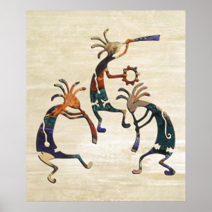 Póster KOKOPELLI musician trio + your ideas