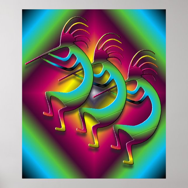 Póster Kokopelli Times Tres (Frente)