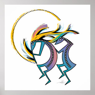 Póster Kokopelli y Kokopelli Mana