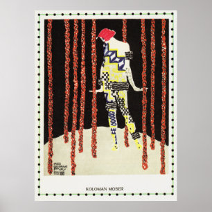 Póster Kolo Moser - Srta. Olga George del bailarín