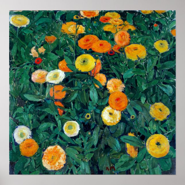 Póster Koloman Moser Marigolds (Frente)