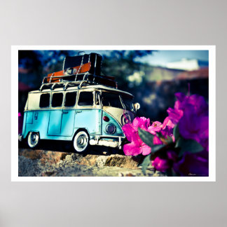 Póster Kombi azul